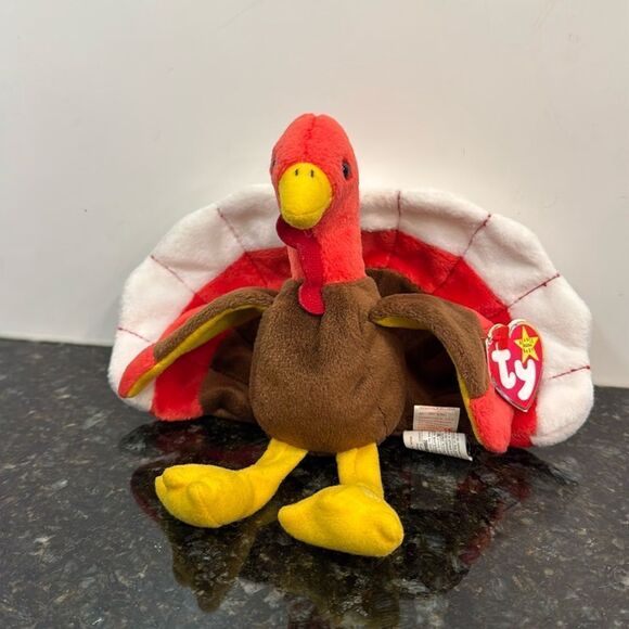 Ty Vintage Gobbles the Turkey - Retired Beanie Baby. With Tags. Size 9” - Picture 1 of 10